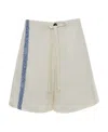 Jw Anderson Wide Leg Shorts In White