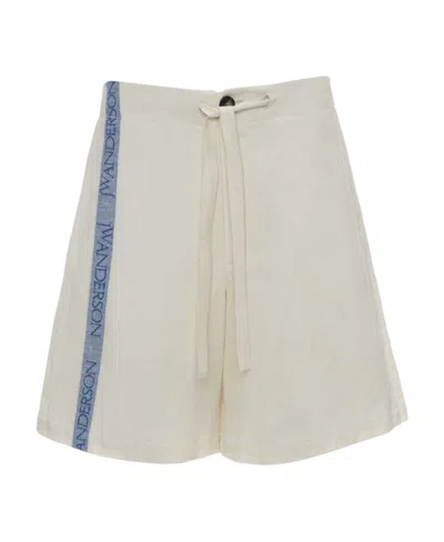 JW ANDERSON JW ANDERSON WIDE-LEG DRAWSTRING SHORTS