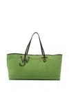 Jw Anderson Logo Tote Bag In Green