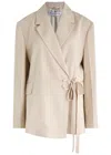 Jw Anderson Blazer In Beige Viscose In Beige