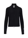 Jw Anderson J. W. Anderson Fitted Cardigan With Zipper In Black  