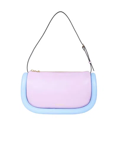 Jw Anderson Logo Zipper Shoulder Bag In Pink
