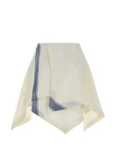 Jw Anderson Logo-detail Mini Skirt In Neutral