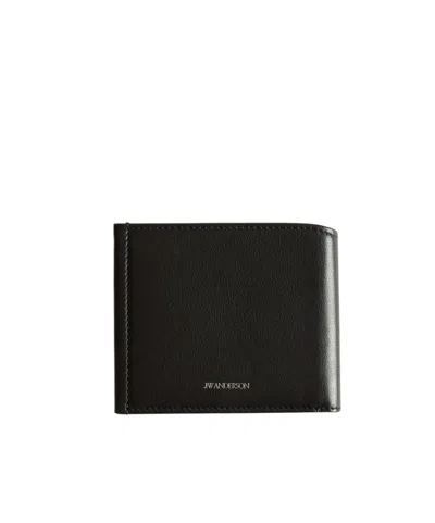 Jw Anderson Logo-detail Wallet In Black