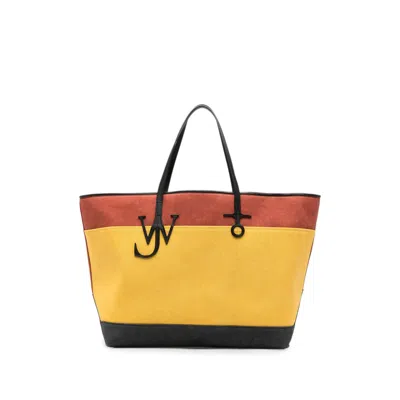 Jw Anderson Logo-pendant Colour-block Tote Bag In Multi