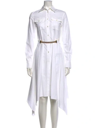 Pre-owned Jw Anderson Long Dress In White