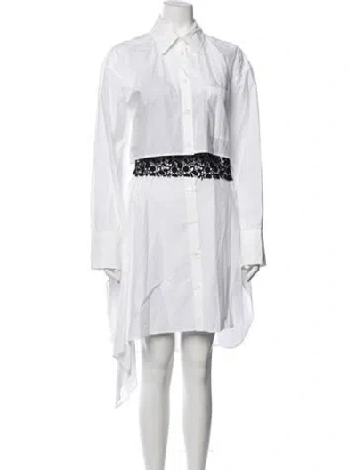 Pre-owned Jw Anderson Long Dress In White