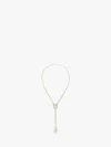 Jw Anderson Long Necklace With Jwa Anchor Pendant In Gold