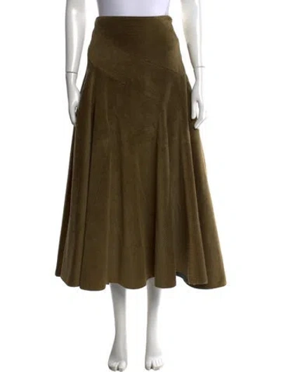 Pre-owned Jw Anderson Long Skirt In Green