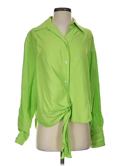 Pre-owned Jw Anderson Long Sleeve Blouse In Green