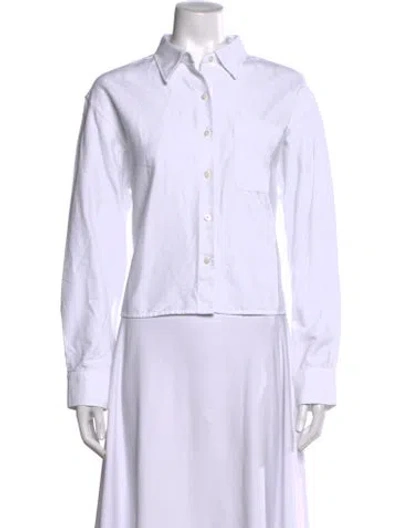 Pre-owned Jw Anderson Long Sleeve Button-up Top In Neutral