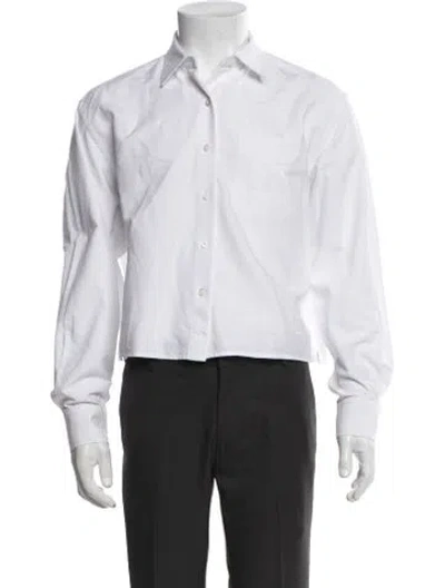 Pre-owned Jw Anderson Long Sleeve Dress Shirt In Black