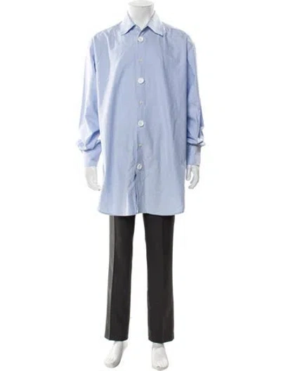 Pre-owned Jw Anderson Long Sleeve Dress Shirt In Blue
