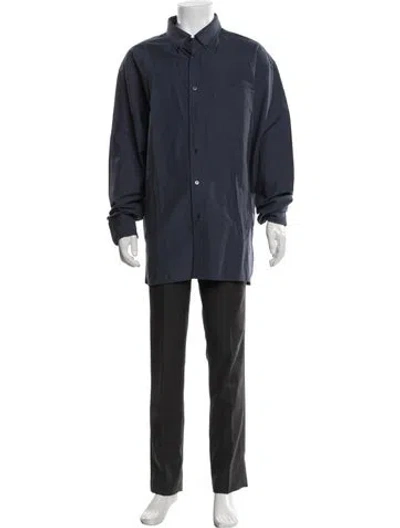 Pre-owned Jw Anderson Long Sleeve Dress Shirt In Blue