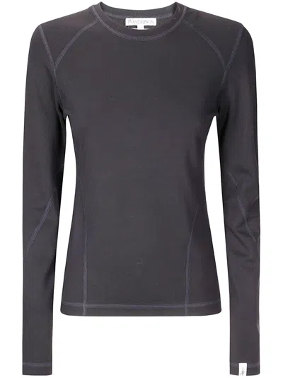 Jw Anderson Long-sleeve Jersey In Grey