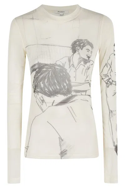 JW ANDERSON LONG SLEEVE JERSEY UNDERPINNING