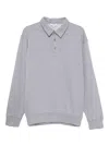 Jw Anderson Embroidered Cotton Jersey Sweatshirt In Blue