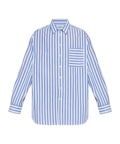 JW ANDERSON STRIPED BUTTON-UP SHIRT
