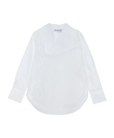 Jw Anderson Long Sleeve Shirt In White