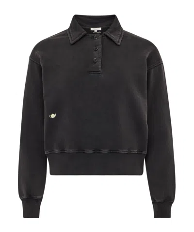 Jw Anderson Long Sleeve Sweatshirt In Black