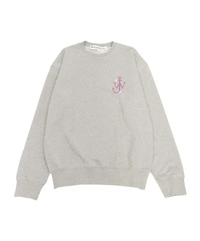 Jw Anderson Long Sleeve Sweatshirt In Gray