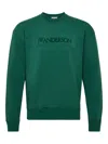 Jw Anderson Crew Neck Long Sleeves Sweatshirt In Green