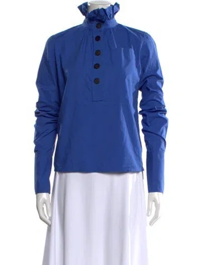 Pre-owned Jw Anderson Long Sleeve Top In Blue