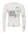 Jw Anderson W Anderson Womens Underpinning Long-sleeve Mesh Top Off White Xs In Neutral