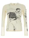 Jw Anderson Long Sleeve Underpinning T-shirt In White