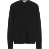 Jw Anderson Long Sleeve Waffle Knit Henley In Black