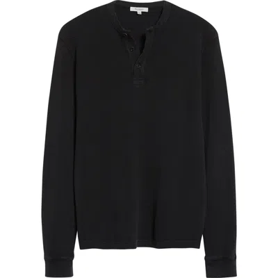 JW ANDERSON JW ANDERSON LONG SLEEVE WAFFLE KNIT HENLEY
