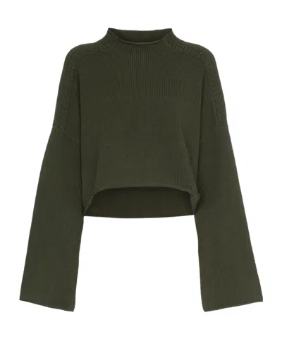 Jw Anderson Long-sleeved Sweater In Black
