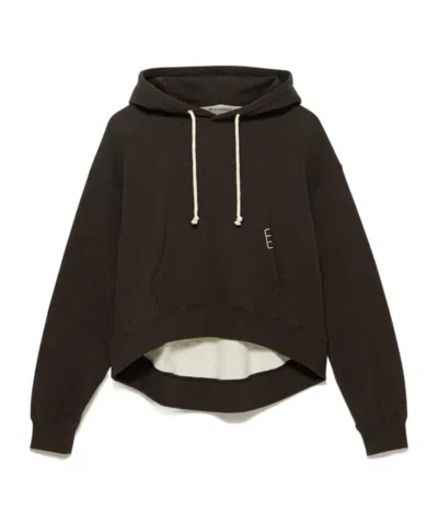 Jw Anderson Long-sleeved Sweatshirt In Brown
