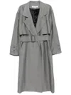 Jw Anderson Longline Trench Coat In Grey