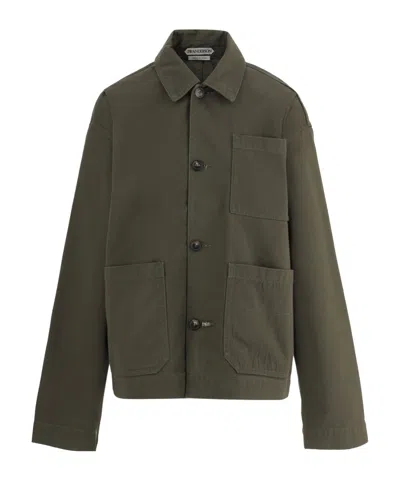 Jw Anderson Long-sleeved Casual Jacket In Green