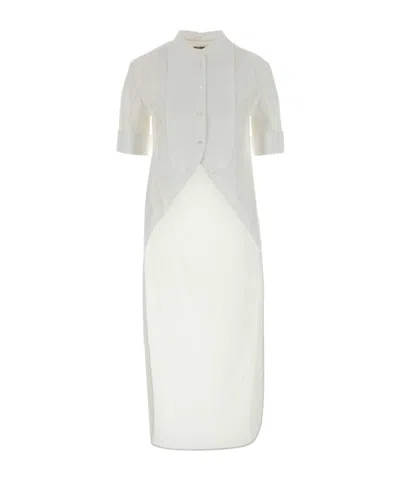 Jw Anderson Long-style Short-sleeved Shirt In White