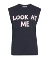 Jw Anderson Look At Me Printed Tank Top In Black