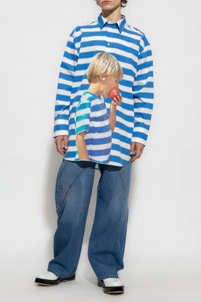 Jw Anderson Loose-fitting Jeans In Blue