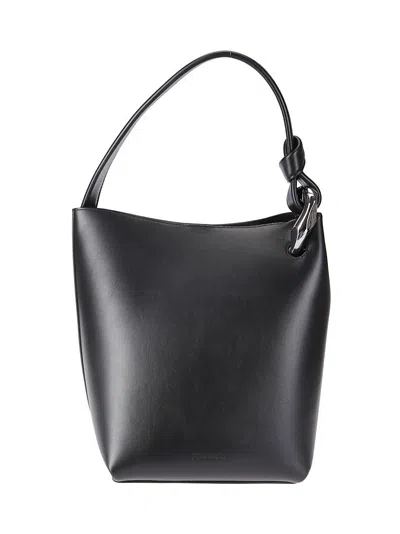 Jw Anderson J. W. Anderson The Jwa Corner Bucket Bag In Black