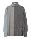 Jw Anderson Anchor Patchwork Classic-fit Cotton Shirt