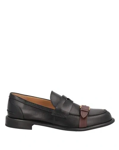 Jw Anderson Man Loafers Black Size 9 Leather