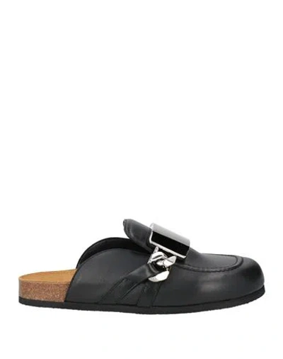Jw Anderson Man Mules & Clogs Black Size 7 Leather