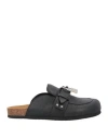 Jw Anderson Man Mules & Clogs Black Size 8 Leather In Black