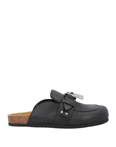 Jw Anderson Man Mules & Clogs Black Size 8 Leather
