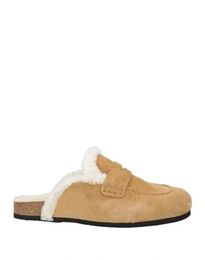 Jw Anderson Man Mules & Clogs Camel Size 9 Leather In Beige