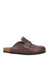 Jw Anderson Man Mules & Clogs Chocolate Brown Size 9 Leather In Brown