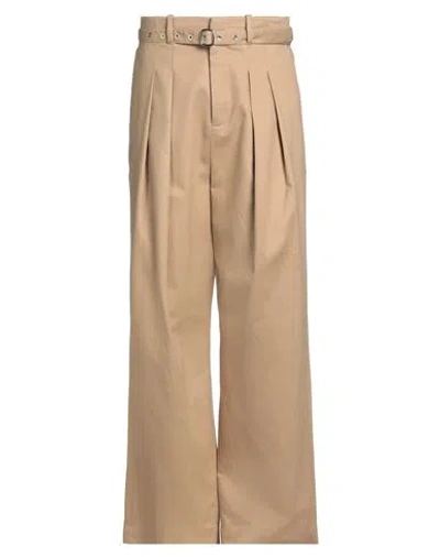 Jw Anderson Man Pants Camel Size 30 Cotton In Beige