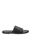 Jw Anderson Man Sandals Black Size 11 Soft Leather