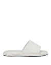 Jw Anderson Man Sandals Off White Size 8 Soft Leather In Off White
