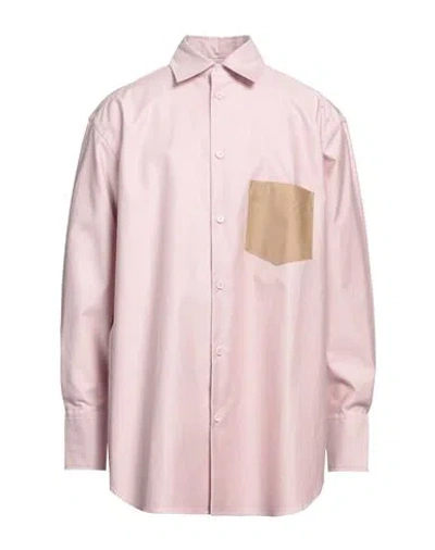 Jw Anderson Man Shirt Light Pink Size M Cotton